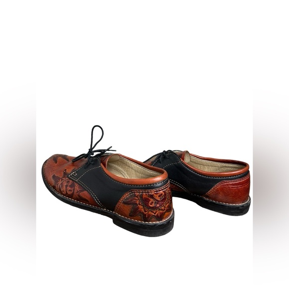 Vintage Biltrite Brown Leather Shoes Sun Print Size 8.5 - Picture 3 of 9